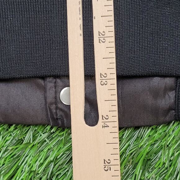 Vintage 80s BFGoodrich Racing Jacket Large 23x23 Boxy Crop Black Raglan - Picture 11 of 12